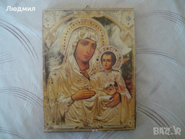 Стари икони, репродукция, снимка 4 - Антикварни и старинни предмети - 51493087