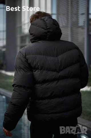 Nike Зимно Черно Мъжко Яке , снимка 5 - Якета - 52707666