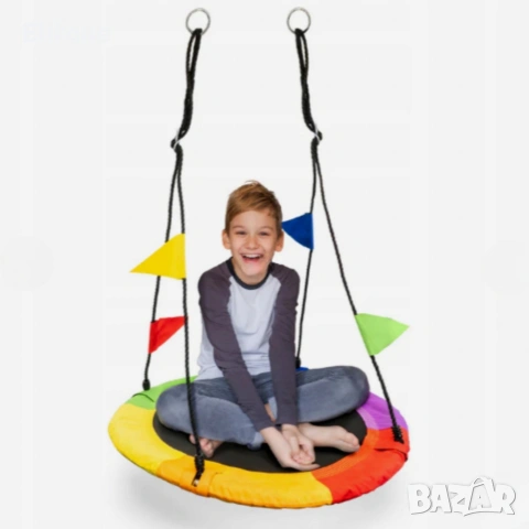 Люлка "Щъркелово гнездо" — здрава, удобна и подходяща за деца и възрастни до 150 кг, снимка 5 - Градински мебели, декорация  - 53326177