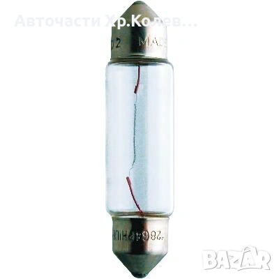 Автомобилна Крушка PHILIPS 24V 5W SV8,5 T10,5x42 № 13864CP