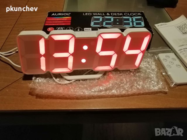 RGB LED часовник Auriol