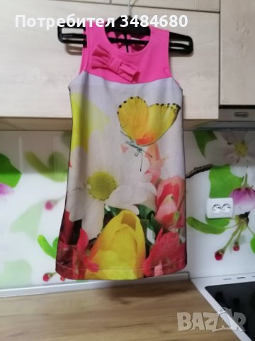 детска рокличка с цветя