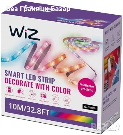 Нова RGBIC LED Лента 10 м – Wi-Fi, Alexa, Google Home, 16 млн. цвята