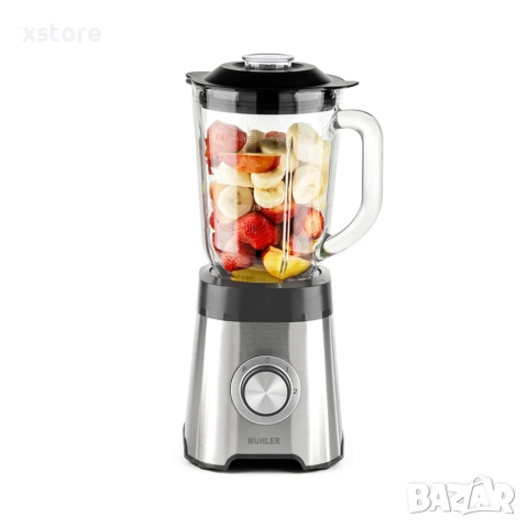 Блендер Muhler, 500W, 1.5 л, стъклена кана, снимка 4 - Блендери - 52595648