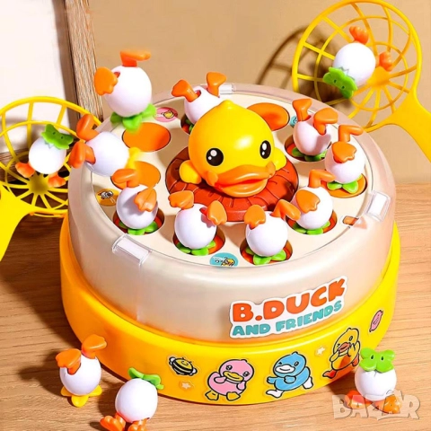 Музикална игра Хвани летящо пате- "B.Duck and Friends Bouncing Carousel" 🦆 , снимка 4 - Музикални играчки - 52639001