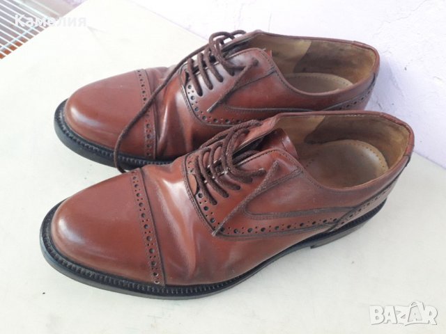 Мъжки кожени обувки, 43 номер , снимка 3 - Официални обувки - 38615918