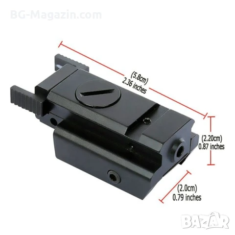 Компактен лазерен мерник с червена точка прицел за пистолет глок макаров еърсофт въздушна пушка, снимка 8 - Оборудване и аксесоари за оръжия - 51051864