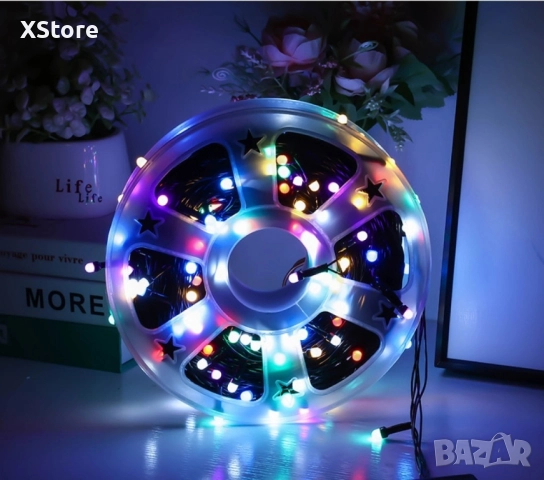 Водоустойчиви Коледни Led лампички Звездно небе - 50 метра 240 светлини, снимка 8 - Декорация за дома - 52439720