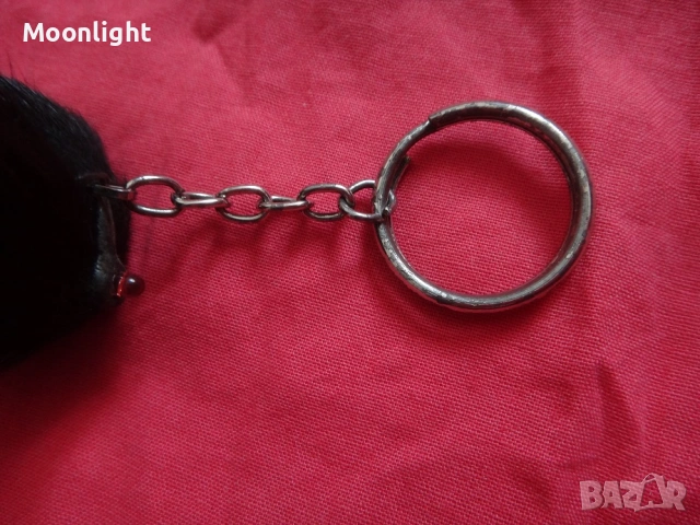 Ретро ключодържател/аксесоар/висулка от естествен косъм, снимка 5 - Антикварни и старинни предмети - 53123261