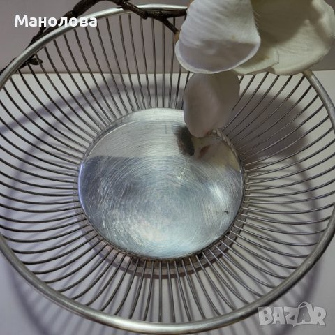 Посребрена кошница Viners Sheffield., снимка 4 - Антикварни и старинни предмети - 42646687