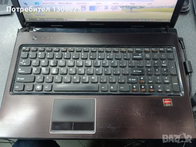 Лаптоп LENOVO g570 (НА ЧАСТИ), снимка 2 - Части за лаптопи - 49598435