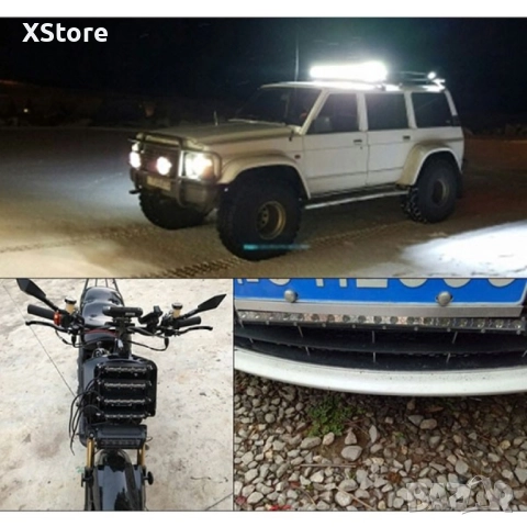 Външен прожектор със шест LED крушки за автомобили и мотоциклети 36 W LED BAR1, снимка 9 - Лед осветление - 52482291