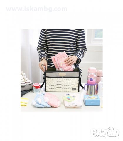 ЧАНТА ЗА БЕБЕШКИ ПРИНАДЛЕЖНОСТИ ЗА ДЕТСКА КОЛИЧКА - код 2633, снимка 10 - Други - 33929413