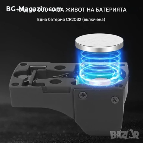 Малък компактен бързомер мерник тактически за пистолет еърсофт въздушна пушка червена зелена точка, снимка 8 - Оборудване и аксесоари за оръжия - 51051113