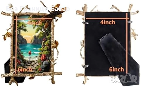 Нова Декоративна рамка за снимки 10x15 см злато метална декорация дом, снимка 4 - Декорация за дома - 52672644