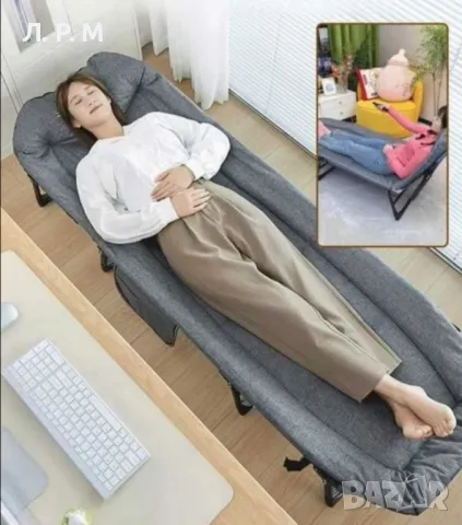 Походно легло сгъваемо за Къмпинг, Тип шезлонг с 4 крака, снимка 5 - Спални и легла - 48763511