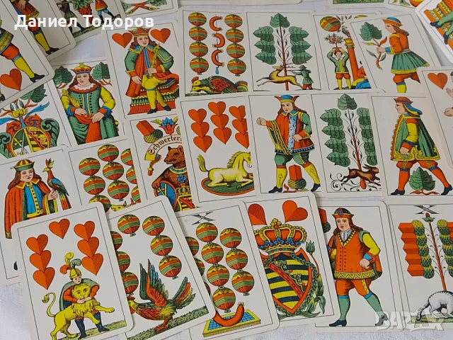 Стари Ретро Карти   за Игра, - 32 бр.