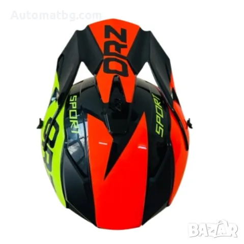 Кросова каска Automat, За мотор, Атв, Велосипед, S, M и L размер, Черно с оранжево, снимка 4 - Аксесоари и консумативи - 47560213