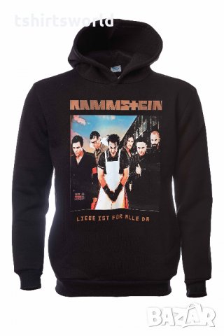 Нов мъжки суичър с дигитален печат на музикалната група Rammstein, Рамщайн - Liebe ist für alle da, снимка 9 - Суичъри - 31819733