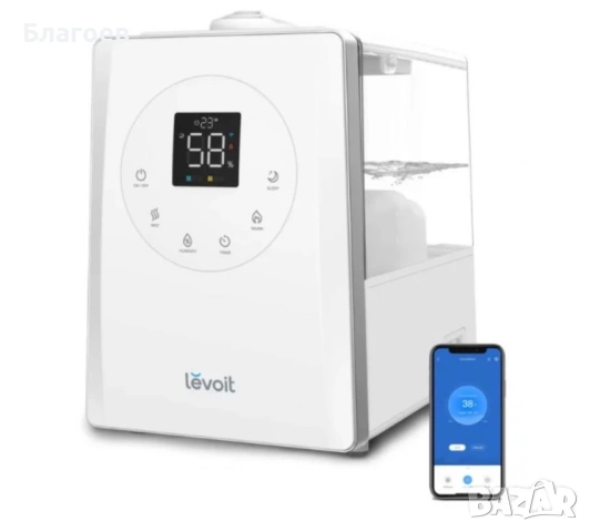 Овлажнител за въздух Levoit - LV600S, 6 l, 280W, бял