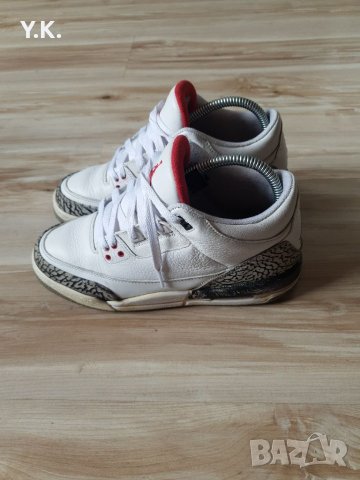 Оригинални кецове Nike Air Jordan 3 Retro White Cement (GS), снимка 1 - Кецове - 40080043