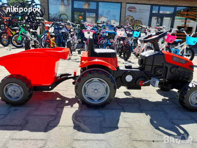 PILSAN червен детски трактор ACTIVE с ремарке, снимка 1 - Коли, камиони, мотори, писти - 44585987