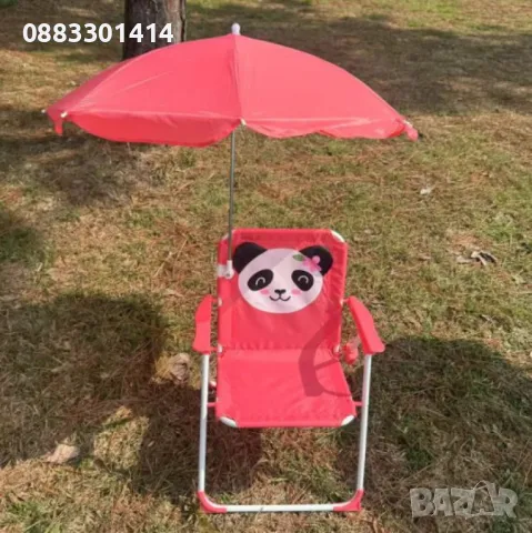 Детски сгъваем стол с чадър , снимка 5 - Столове - 49939901