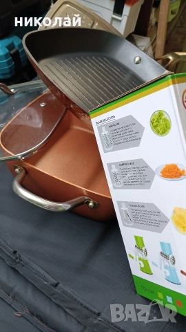 Тиган с капак незалепващ , снимка 6 - Съдове за готвене - 52627559