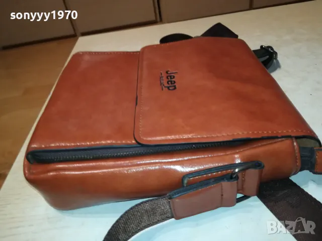 КОЖЕНА ЧАНТА JEEP-МЪЖКА ЗА ПРЕЗ РАМО 2901251027