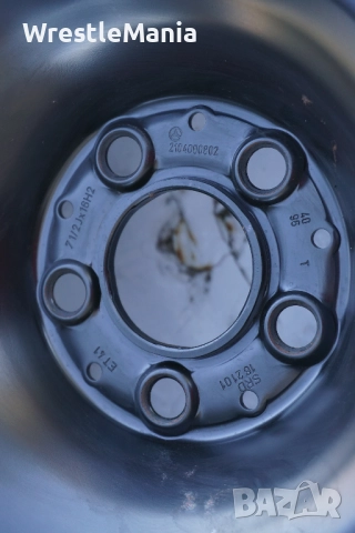 Оригинална Резервна Джанта за Mercedes W210 71/2x16H2/ET41 /Гума Pirelli P6000 215/55/16/3мм Грайфер, снимка 3 - Гуми и джанти - 51953919