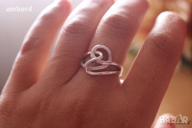 Страхотен сребърен пръстен модел R087, снимка 2 - Пръстени - 27462244