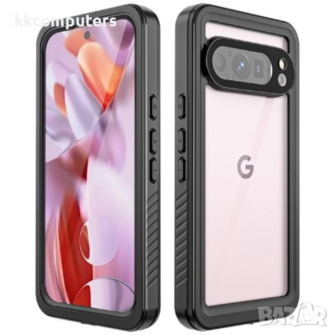 Google Pixel 9 Pro REDPEPPER Водоустойчив / Удароустойчив Калъф + Скрийн Протектор – Черен, IP68