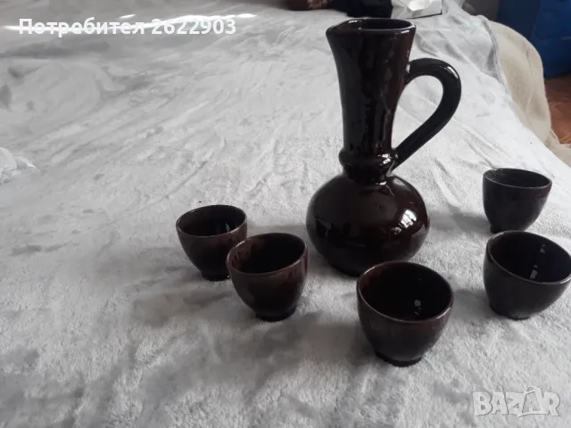 Керамичен сервиз за ракия, снимка 5 - Сервизи - 47633243