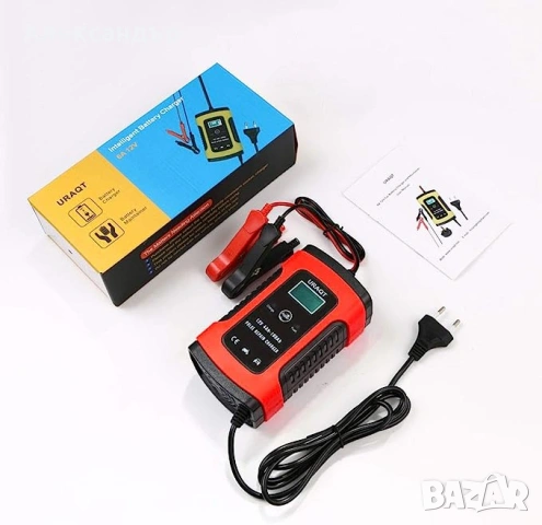 Автоматично интелигентно зарядно устройство за акумулатори за автомобил, мотоциклет, ATV, RV, лодка, снимка 6 - Аксесоари и консумативи - 54175071