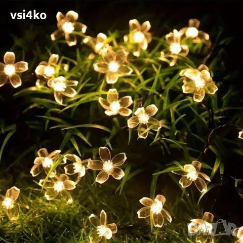 Соларни LED лампички във формат на цветенца, снимка 8 - Соларни лампи - 48263309