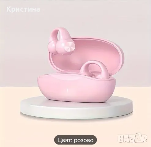 Безжични слушалки bluetooth 5.3, клипс, сензорно управление , снимка 4 - Bluetooth слушалки - 48453571