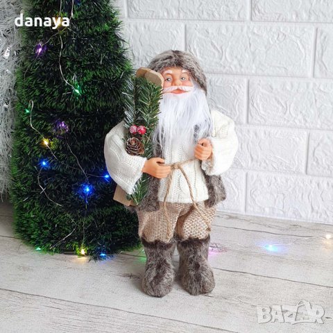2593 Декоративна коледна фигура Дядо Коледа, 30см, снимка 7 - Декорация за дома - 35415479