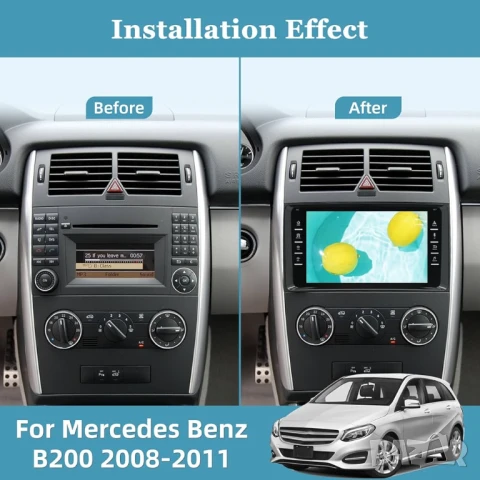 Мултимедия, за Mercedes B200, W906, W639, Vito, Viano, W169, W245, плеър Android, Навигация Мерцедес, снимка 5 - Аксесоари и консумативи - 40618245