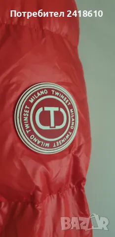 TWINSET Milano Womens Down Jacket Parka Size 44/ - M НОВО! ОРИГИНАЛ! Дамска пухено яке Парка!, снимка 5 - Якета - 47723602
