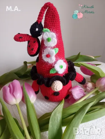 Пролетна декорация - ръчна изработка , снимка 3 - Декорация за дома - 49766384