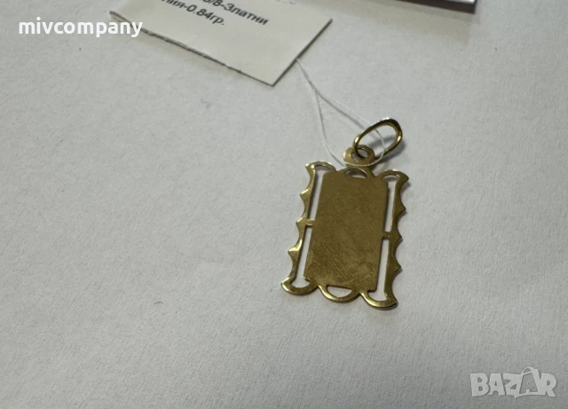 Златна Висулка 0.84гр , снимка 4 - Колиета, медальони, синджири - 50858629