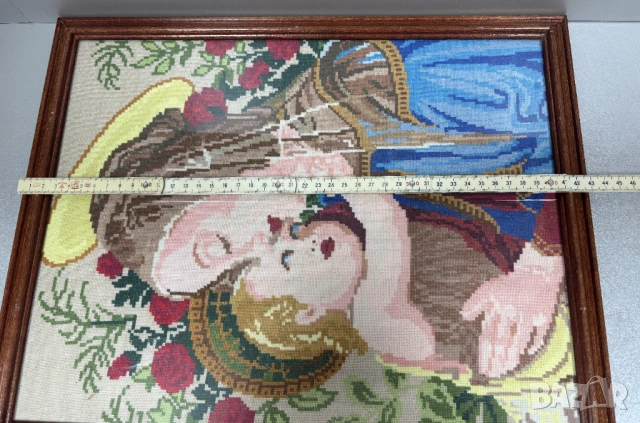 Ушит Гоблен "Мадоната с младенеца", снимка 10 - Гоблени - 54086819