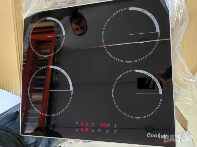1бр./ Cooksir CSC-D46001-BB – Стъклокерамичен плот за вграждане с 4 зони, 9 нива на мощност, таймер , снимка 7 - Други - 52002026