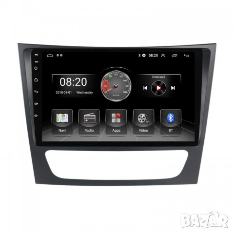 Мултимедия, Mercedes, E Class, Двоен дин, Мерцедес, W211, E200, E220, E270, Е320, Android, Е клас