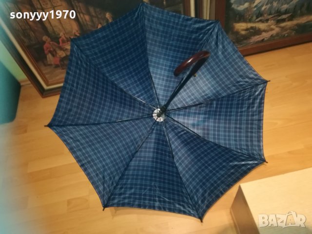 Кариран сгъваем чадър с метален механизъм 2810202023, снимка 6 - Други - 30591110