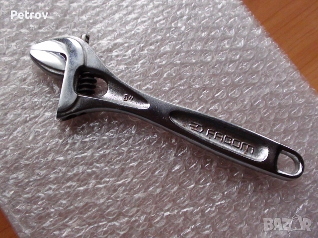 FACOM 113A.8C - 8" - MADE IN FRANCE - ORIGINAL FACOM - ПРОФЕСИОНАЛЕН Раздвижен Ключ 8" (30 mm ) !!!!, снимка 7 - Ключове - 52251902