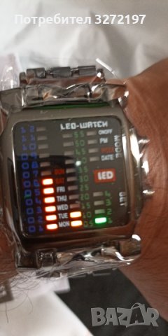 ILOVEDIY LED часовник, модерен дизайн, неръждаема стомана, черен бинарен светещ LED електронен , снимка 10 - Мъжки - 40437509