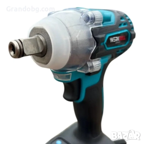 Немски Безчетков Акумулаторен Ударен Гайковерт – Винтоверт 36V 8Ah 850 N/m + подарък 3 бр. вложки и , снимка 2 - Винтоверти - 52185208