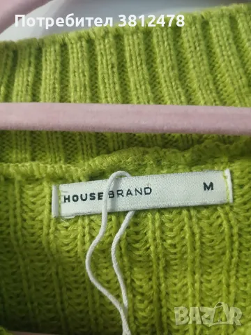 HOUSE BRAND Нов (без етикет) пуловер с бродерия, снимка 2 - Блузи с дълъг ръкав и пуловери - 48655390