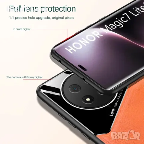Honor Magic 7 Lite / GENEROUS Кожен кейс гръб калъф с магнит, снимка 6 - Калъфи, кейсове - 49455569
